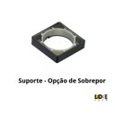 Ver imagem 4 de Kit 3 Spot LED Quadrado Sobrepor Embutir p/Móveis Nichos:Branco Frio/Preto