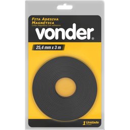 Fita Adesiva Magnética 25,4Mm Vonder - 3