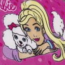 Ver imagem 3 de Tapete para Quarto Infantil Barbie 70cm x 110cm Jolitex