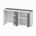 Ver imagem 6 de Aparador Frigobar Embutir Esquerdo Armário 2 Portas com Pés em Metal Corporate