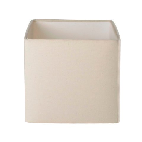 Cupula de Abajur 30x30x30cm Quadrado Tecido Algodão Soquete Importado Ref 57