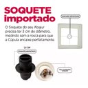Ver imagem 3 de Cupula de Abajur 30x30x30cm Quadrado Tecido Algodão Soquete Importado Ref 57