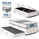 Ver imagem 2 de Cama Box Baú com Colchão de Molas Ensacadas Double Face Essence Probel + Auxiliar Solteiro 88cm