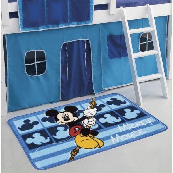 Tapete para Quarto Infantil Mickey Disney 70cm x 110cm Jolitex - 2