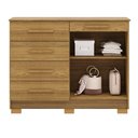 Ver imagem 3 de Cômoda Sapateira 5 Gavetas 2 Portas 122 Cm Siri 20019 Vlr Nature