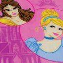 Ver imagem 3 de Tapete para Quarto Infantil Princesas Disney 70cm x 110cm Jolitex