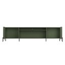 Ver imagem 4 de Rack para Sala 260cm com 4 Portas Brise Pés Metal 100% Mdf Cor:musgo com Dourado