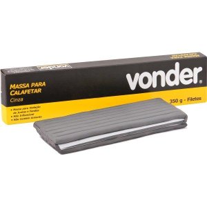 Massa para calafetar 350g cinza 21 filetes - Vonder