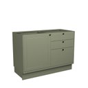 Ver imagem 5 de Cozinha Compacta Modulada 7 Portas 3 Gavetas 100% MDF Sevilha Verde/Hill