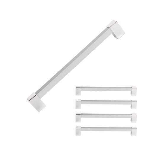 Kit 5 Puxador 192mm Alumínio Móveis Gaveta Armário Cozinha