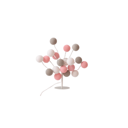 Luminária de Mesa Árvore de Luz Estilo Bonsai com Bolinhas Bivolt (rosa Cinza) - 1