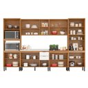Ver imagem 4 de Kit Cozinha Modulada 6 Peças Firenze (2aéreos+2balcões+2paneleiro) S/pia Fmt012 Amendola/nude