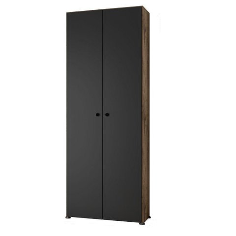 Estante para Escritorio Organizador 2 Portas 5 Prateleiras - Castanho