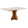 Conjunto Sala de Jantar 4 Lugares Atlanta Mesa 1.20x0.80 e 4 Cadeiras Madeira Maciça - 4