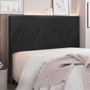 Ver imagem 5 de Cabeceira Decorativa Queen Size 1,60M Yves Veludo Preto - Gran Belo