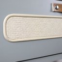 Ver imagem 5 de Penteadeira Retrô 100cm C/ Tela Sustentável Couro Pé Madeira:verti