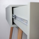 Ver imagem 6 de Penteadeira Retrô 100cm C/ Tela Sustentável Couro Pé Madeira:verti