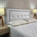 Ver imagem 1 de Cabeceira Solteiro 90 Cama Box Diamond Berlim Branco Corano com Pés Rbl