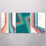 Quadro Decorativo 3 Telas Para Sala - Abstrato Linhas Retas - 60x40cm - 2