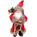 Ver imagem 1 de Boneco Pendente Papai Noel Tradicional Enfeite Casaco 20cm