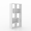 Ver imagem 1 de Estante Aberta Escritório Sala de Estar Home Ofice E1712 MDP Branco - Gran Belo