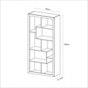 Ver imagem 4 de Estante Aberta Escritório Sala de Estar Home Ofice E1712 MDP Branco - Gran Belo