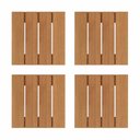 Ver imagem 6 de Conjunto 4 Decks 40cm x 40cm Madeira Maciça Marrom Taty Móveis