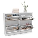 Ver imagem 3 de Sapateira Lisboa com 4 Gavetas 110x92cm Creme/Branco 250690
