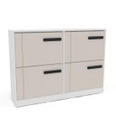Ver imagem 2 de Sapateira Lisboa com 4 Gavetas 110x92cm Creme/Branco 250690