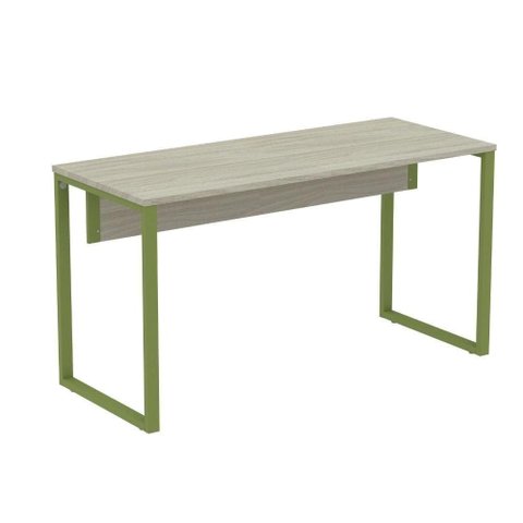 Mesa de Trabalho para Escritório Retangular P25 Tub Contemporânea 170cm Bege Pandin Móveis
