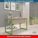 Ver imagem 2 de Mesa de Trabalho para Escritório Retangular P25 Tub Contemporânea 170cm Bege Pandin Móveis