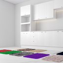 Ver imagem 5 de Kit Jogo 10 Tapetes 60 X 40 Cm Peludo Banheiro Porta