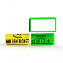 Ver imagem 1 de Cortador Wonka Golden Ticket (corta e Marca) Tamanho 6 Cm