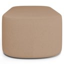 Ver imagem 4 de Puff Decorativo Orgânico para Living Quarto 100cm Doha W01 Linho Bege Escuro - Lyam Decor