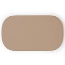 Ver imagem 2 de Puff Decorativo Orgânico para Living Quarto 100cm Doha W01 Linho Bege Escuro - Lyam Decor
