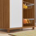 Ver imagem 2 de Balcão para Cozinha Freijó/branco Nt3070 Notável Móveis Freijó/branco