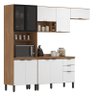 Cozinha Modulada Firenze FI0006 Amêndola Branco - Demóbile - 2