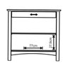 Cristaleira 2 Portas de Vidro e Buffet Aparador 93 Cm 100% Madeira Bella Carvalho Fosco - 9
