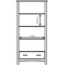 Ver imagem 4 de Cristaleira 2 Portas de Vidro e Buffet Aparador 93 Cm 100% Madeira Bella Carvalho Fosco