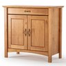Cristaleira 2 Portas de Vidro e Buffet Aparador 93 Cm 100% Madeira Bella Carvalho Fosco - 5