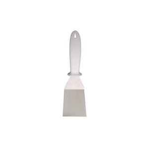 Espátula Longa Curva 8  De Inox Chapeiro Hambúrguer Pizza