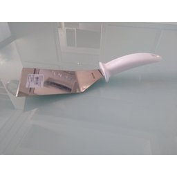 Espátula Longa Curva 8  De Inox Chapeiro Hambúrguer Pizza - 4