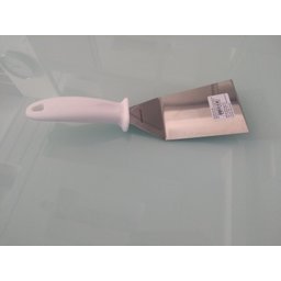 Espátula Longa Curva 8  De Inox Chapeiro Hambúrguer Pizza - 2