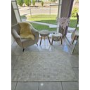 Ver imagem 2 de Tapete de Couro Quadriculado 2,00 X 1,50 M Branco Natural