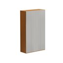 Ver imagem 2 de Guarda-Roupa Solteiro com 4 Portas e 3 Gavetas 137,5cm Multimóveis Crrui-GRP118 Madeirado/Cinza