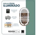 Ver imagem 3 de Espelho Oval 75x50cm Iluminado 3 Leds Touch Screen