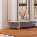 Ver imagem 4 de Conjunto Decorativo 1 Cristaleira e 2 Buffets Évora/saluti/benvenuto Off White G26 - Hb Móveis