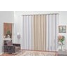 Cortinas Para Janela Nova de Blindex Moderna 4,00 x 2,80 Metros Voil Leve Bordado Para Varão - - 1