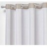 Cortinas Para Janela Nova de Blindex Moderna 4,00 x 2,80 Metros Voil Leve Bordado Para Varão - - 4