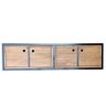 Nicho para Parede com Portas - Madeira e Ferro - Decoração Industrial - Preto e Castanheira - 5